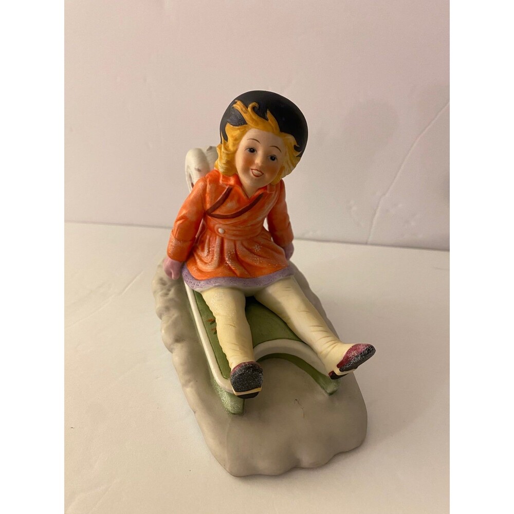 Sarah Stilwell Weber "Sleigh Ride" Porcelain Figurine by The Danbury